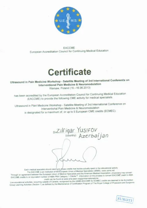 Sertifikat — Ağrı
