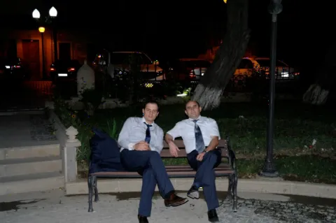 Dostum, fleboloq Aleyko Girsiaşvili ilə - Bakı