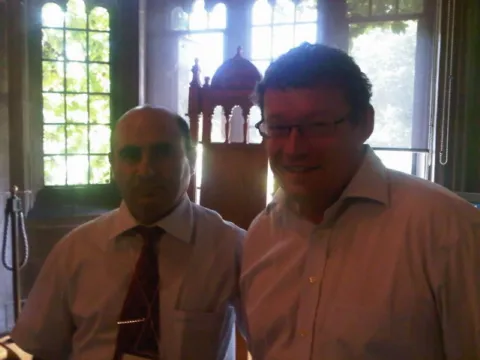 İsveçrəli professorç dünyaca məşhur ağrı mütəxəssisi,U.Eiçenberq ilə-Kanada, 2012